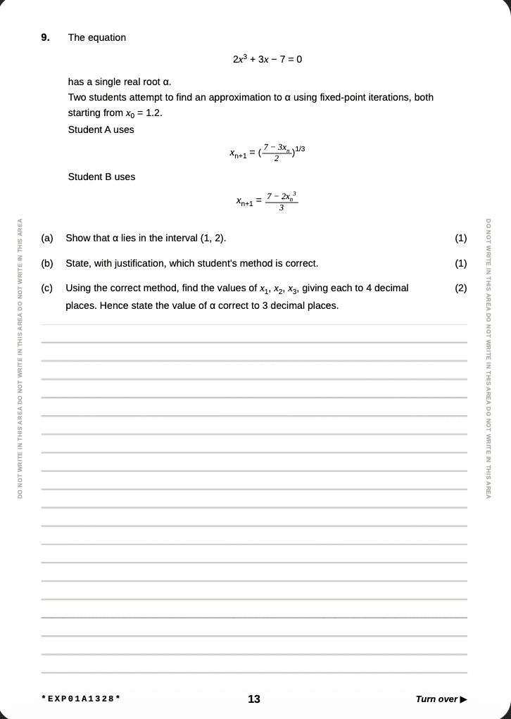 Practice Paper - Sample Question Page